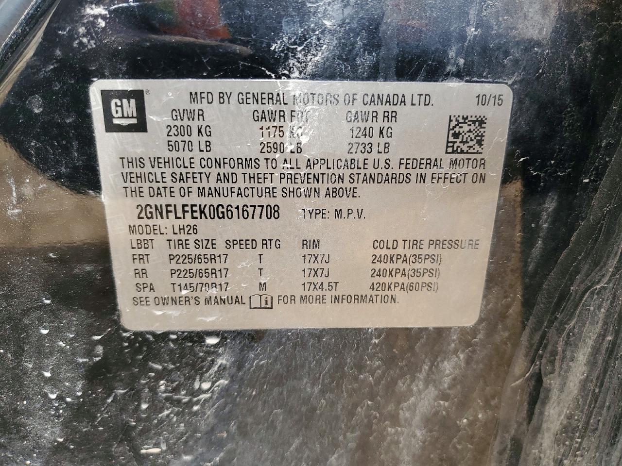 2016 Chevrolet Equinox Lt - zdjęcie 13