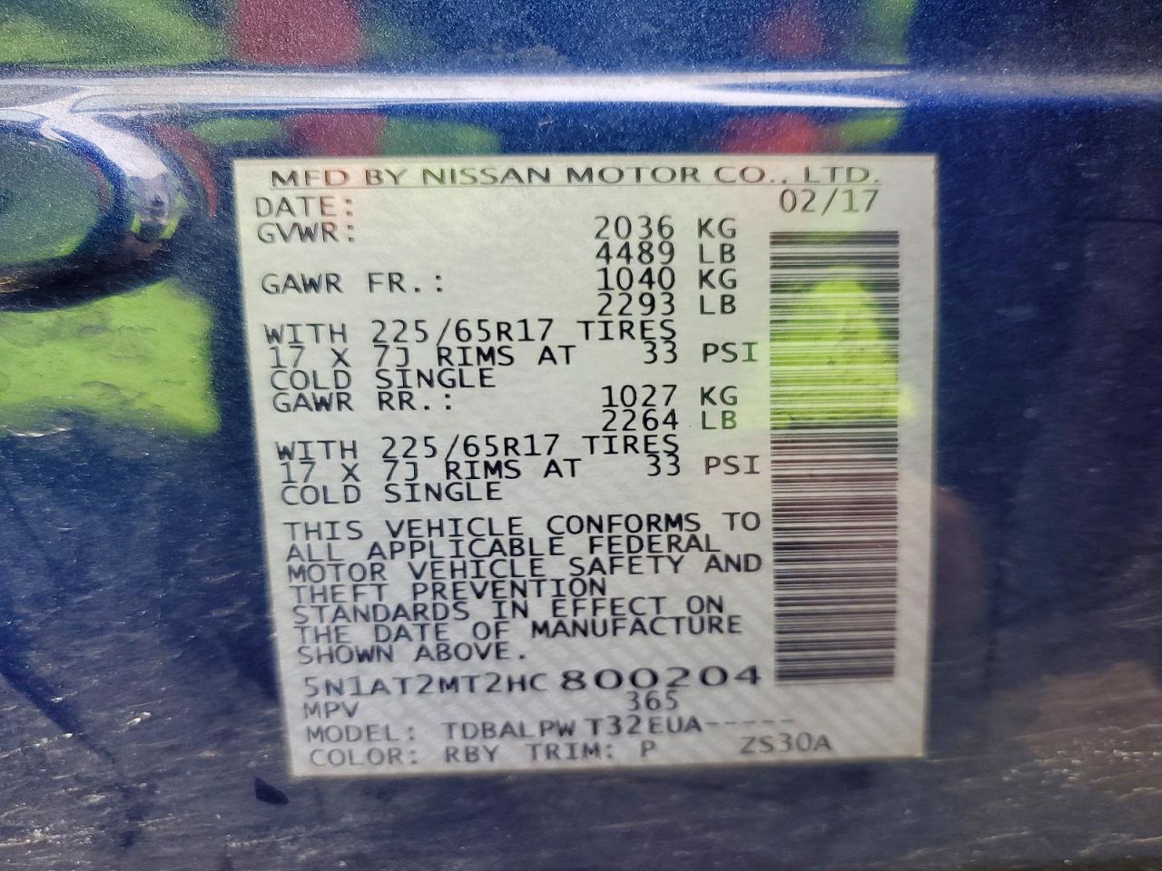 2017 Nissan Rogue S - zdjęcie 14