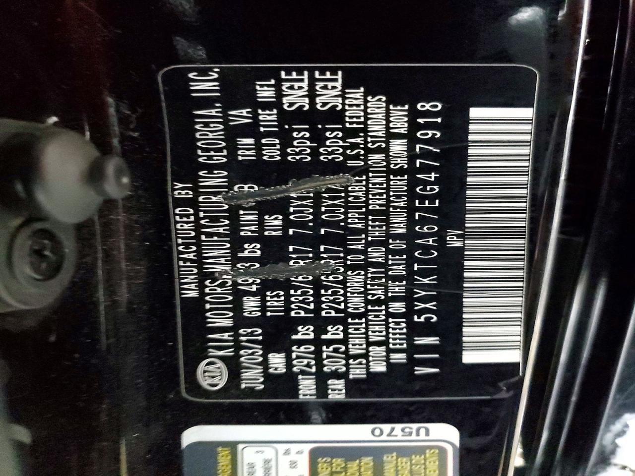 2014 Kia Sorento Lx - zdjęcie 13