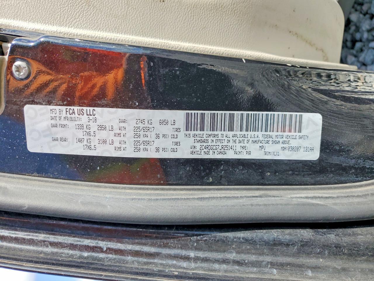 2018 Dodge Grand Caravan Sxt - zdjęcie 13