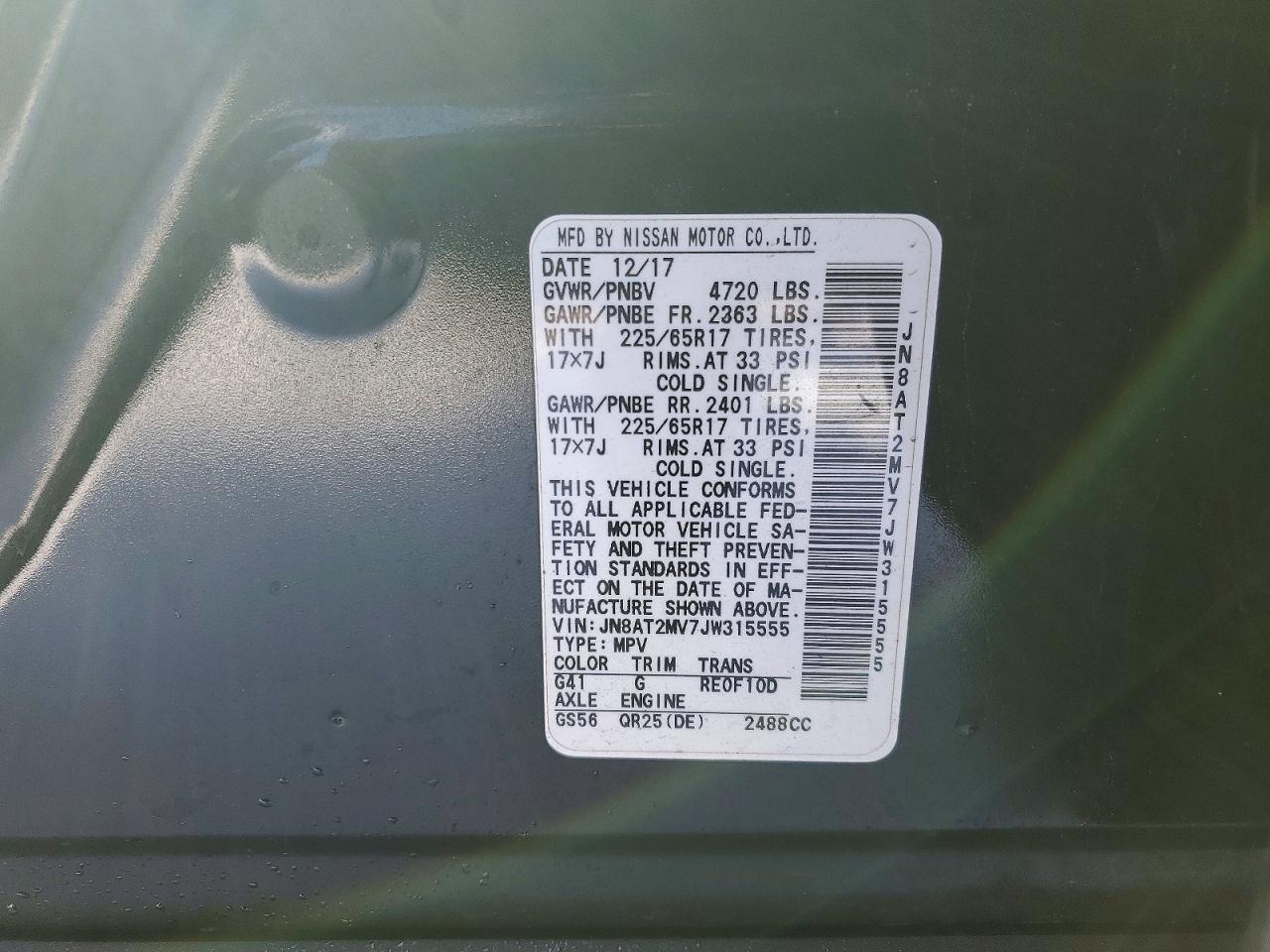 2018 Nissan Rogue S - zdjęcie 13