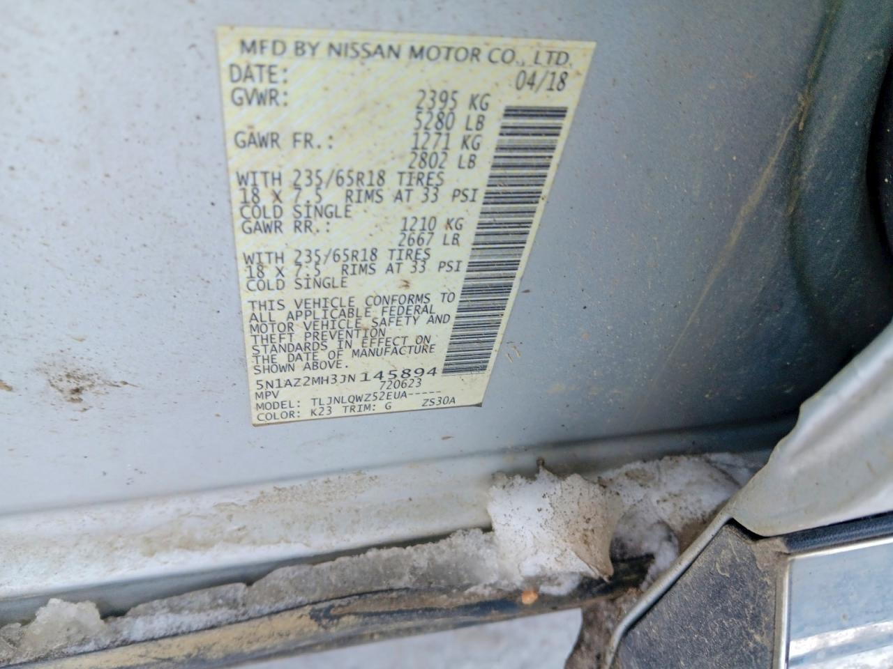 2018 Nissan Murano S - zdjęcie 12