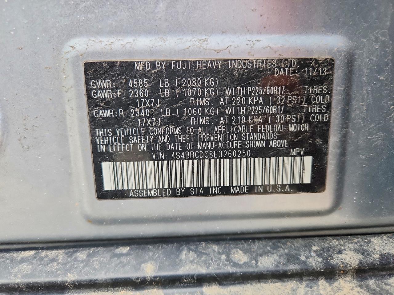 2014 Subaru Outback/Aw - zdjęcie 13