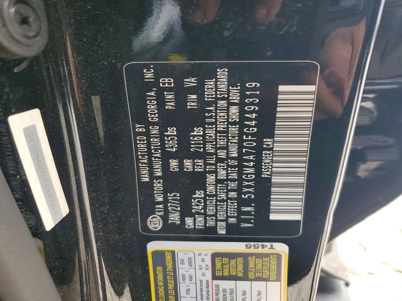 2015 Kia Optima Lx - zdjęcie 12