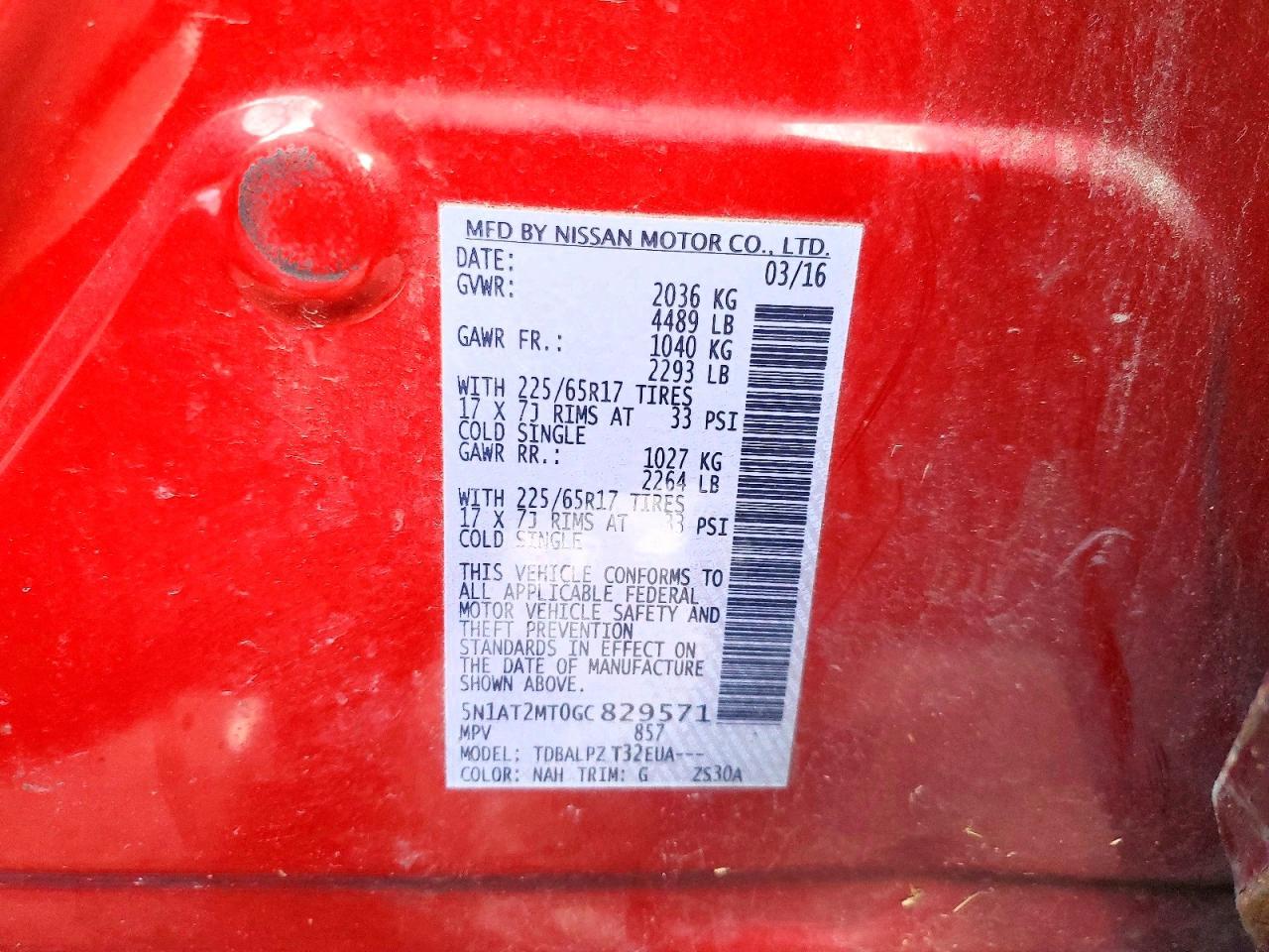 2016 Nissan Rogue S - zdjęcie 12