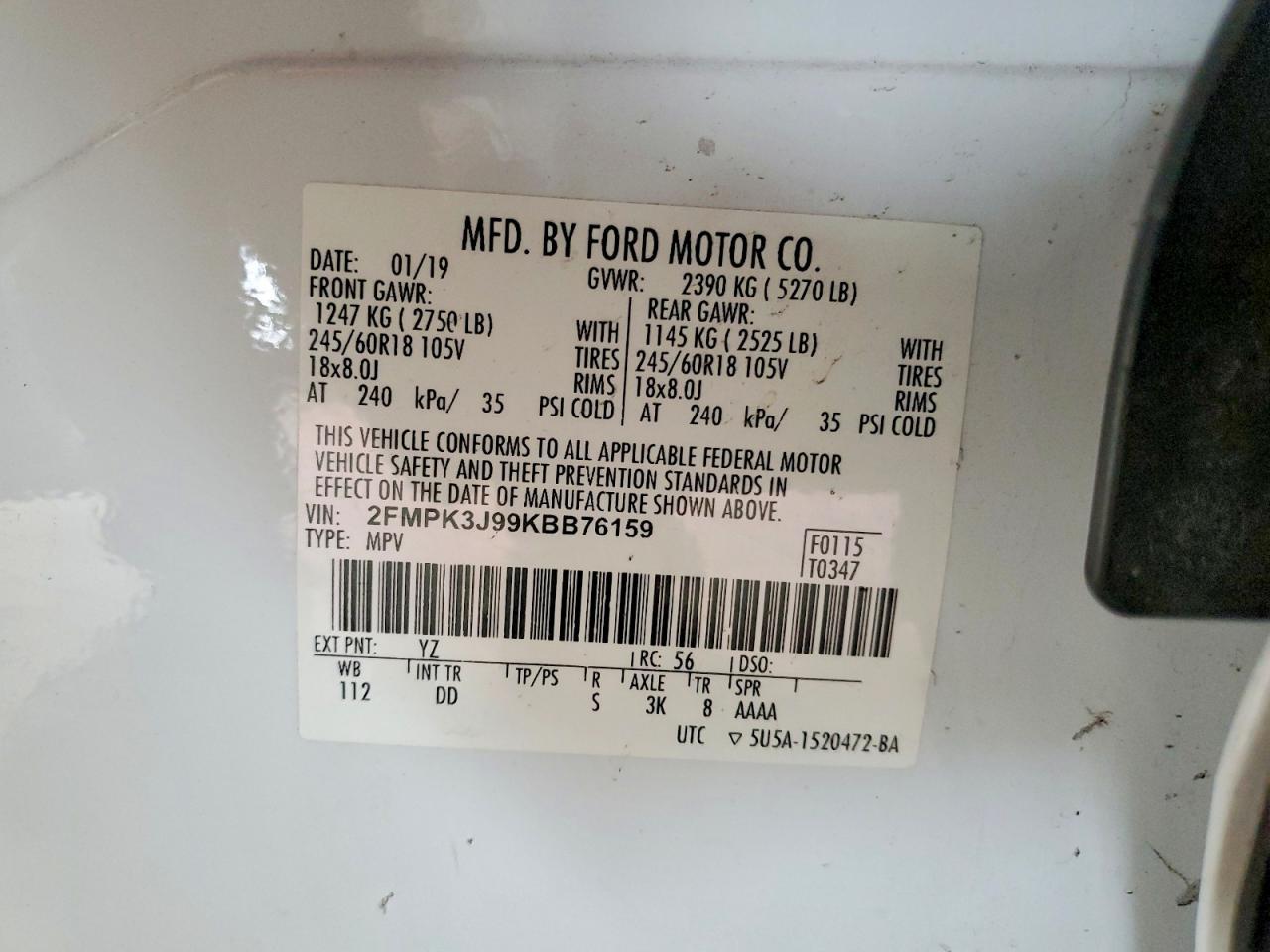 2019 Ford Edge Sel - zdjęcie 12