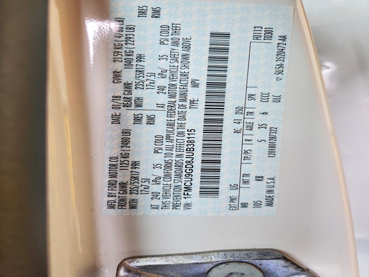 2018 Ford Escape Se - zdjęcie 13