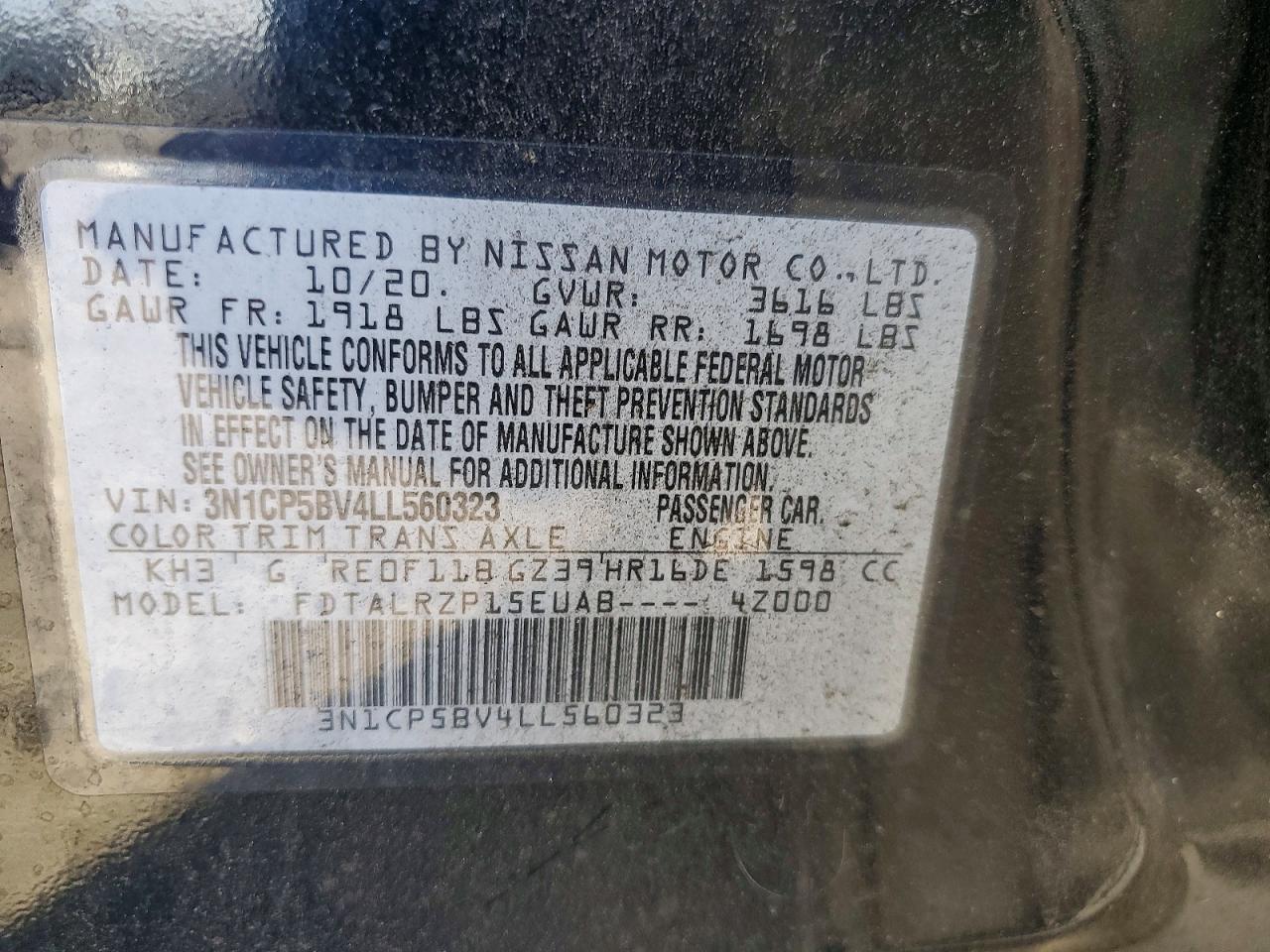 2020 Nissan Kicks S - zdjęcie 13