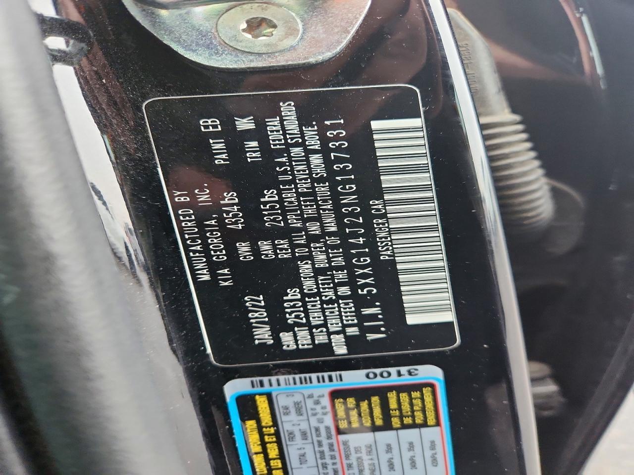 2022 Kia K5 Lxs - zdjęcie 12