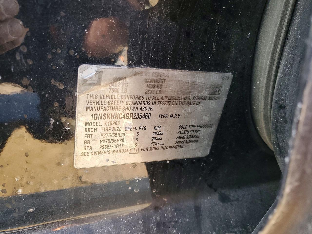 2016 Chevrolet Suburban K1500 Lt - zdjęcie 13