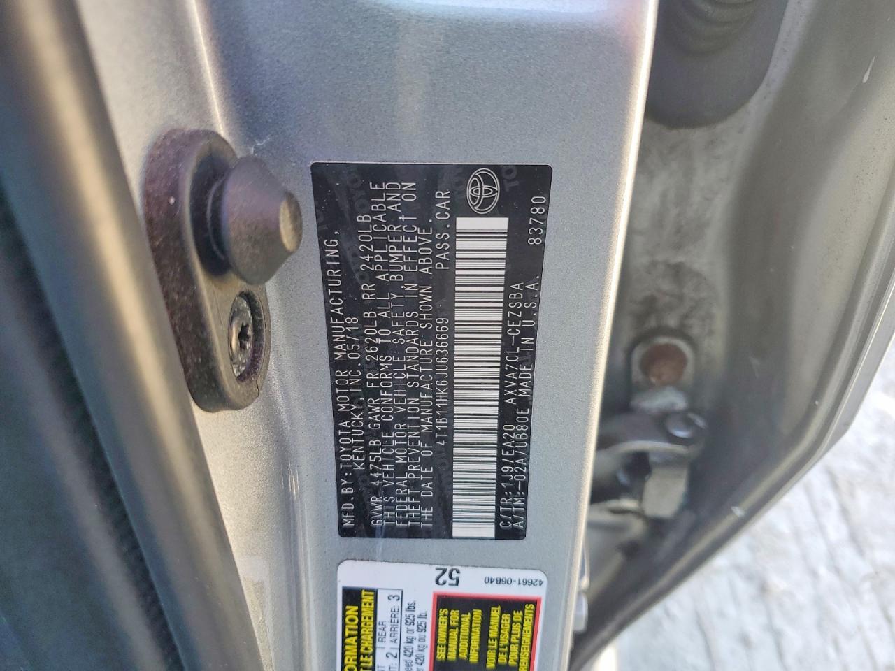 2018 Toyota Camry Se - zdjęcie 13