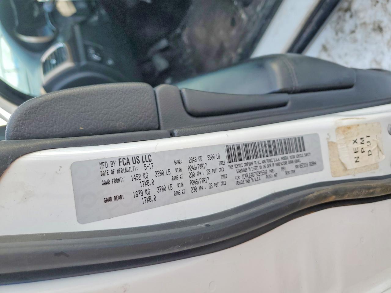 2017 Jeep Grand Cherokee Laredo - zdjęcie 13