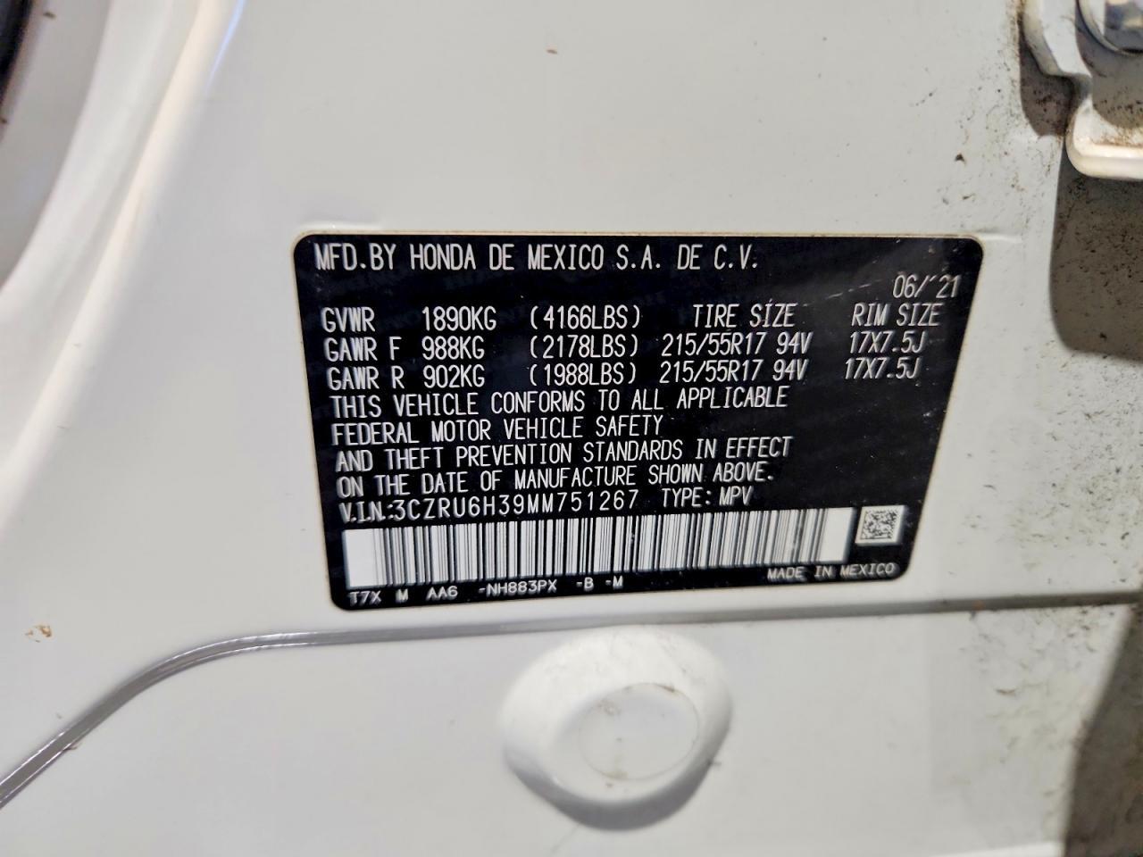 2021 Honda Hr-V Lx - zdjęcie 14