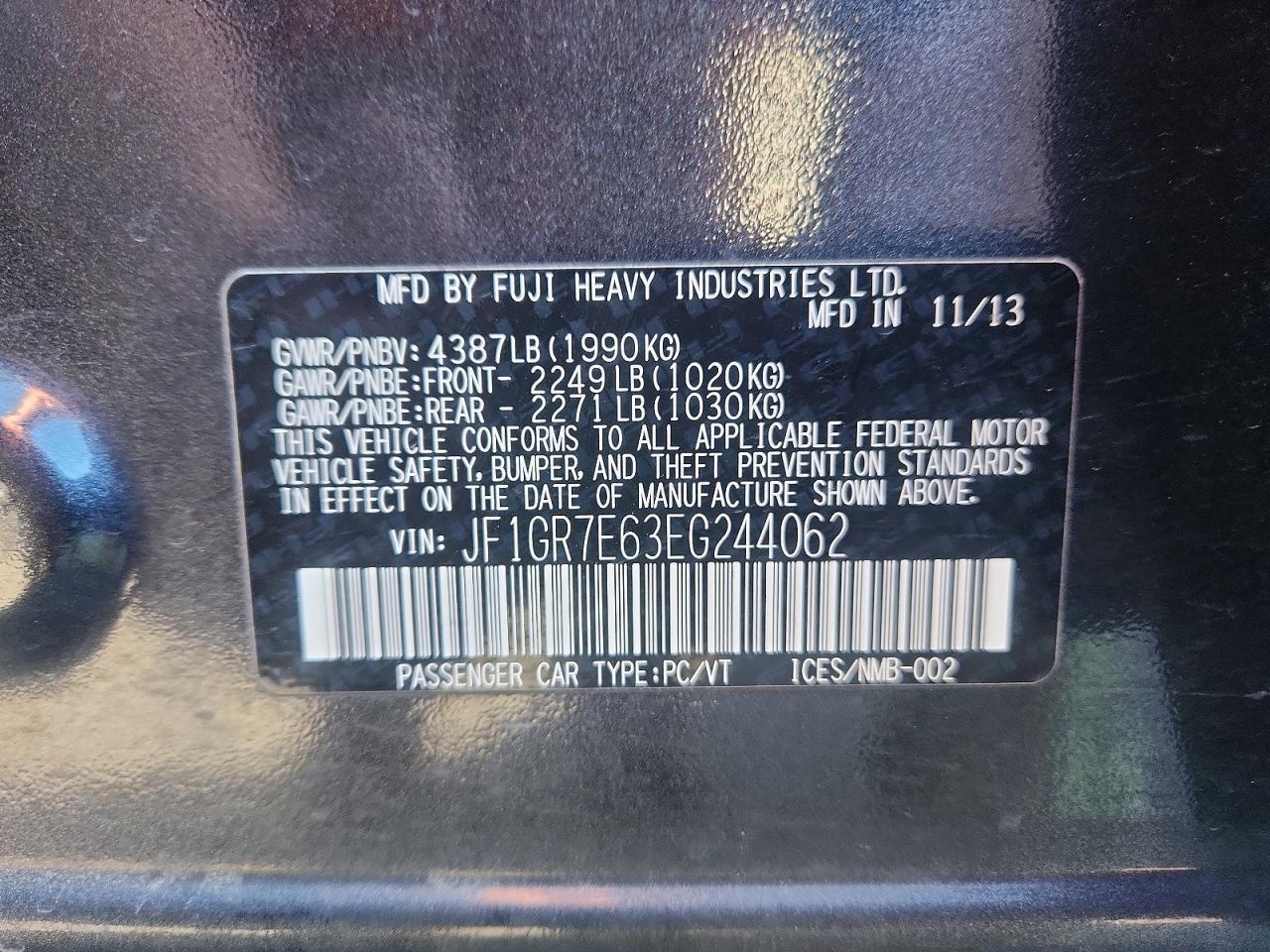 2014 Subaru Impreza Wrx - zdjęcie 13