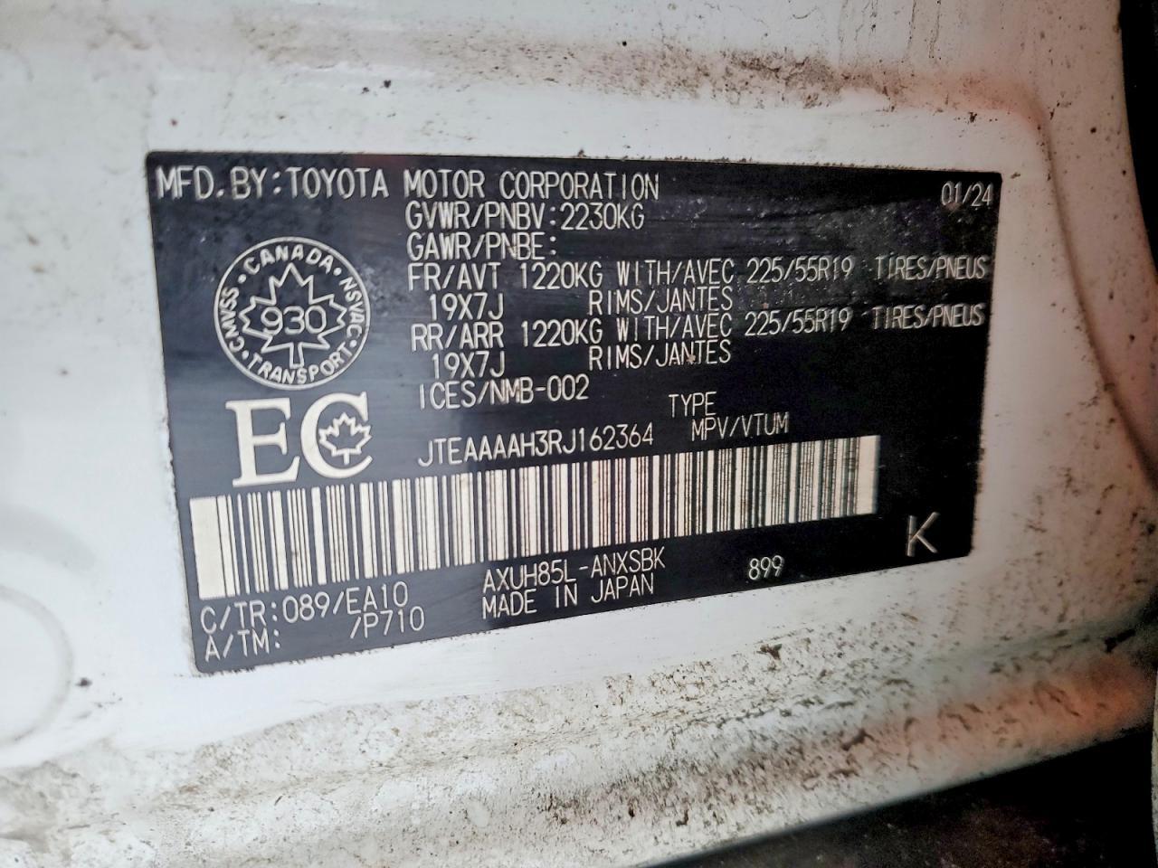 2024 Toyota Venza Le - zdjęcie 12