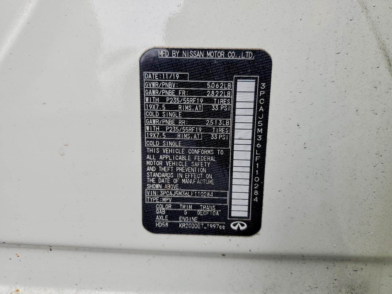 2020 Infiniti Qx50 Essential - zdjęcie 12