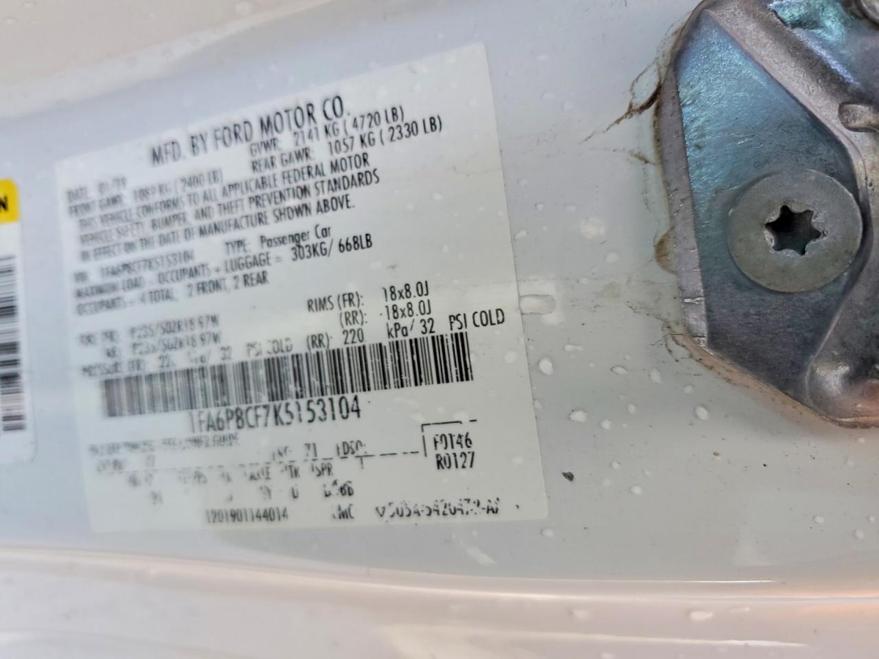 2019 Ford Mustang Gt - zdjęcie 12