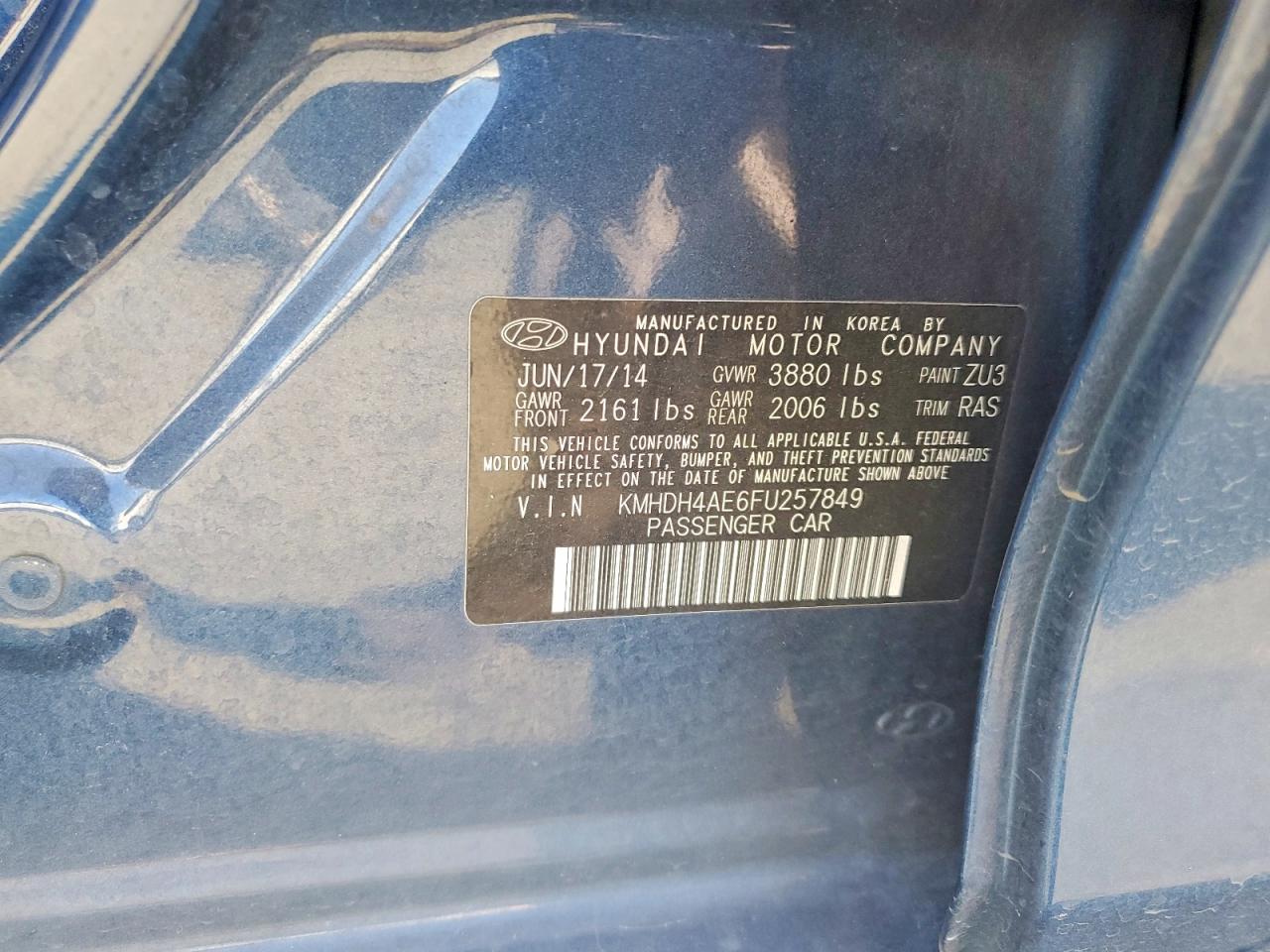 2015 Hyundai Elantra Se - zdjęcie 12