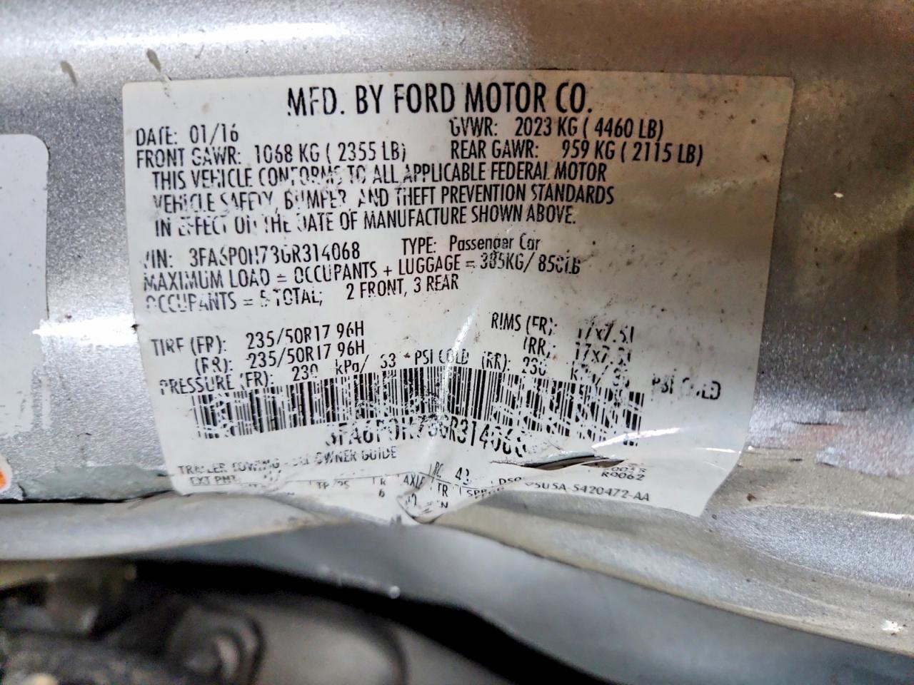 2016 Ford Fusion Se - zdjęcie 23