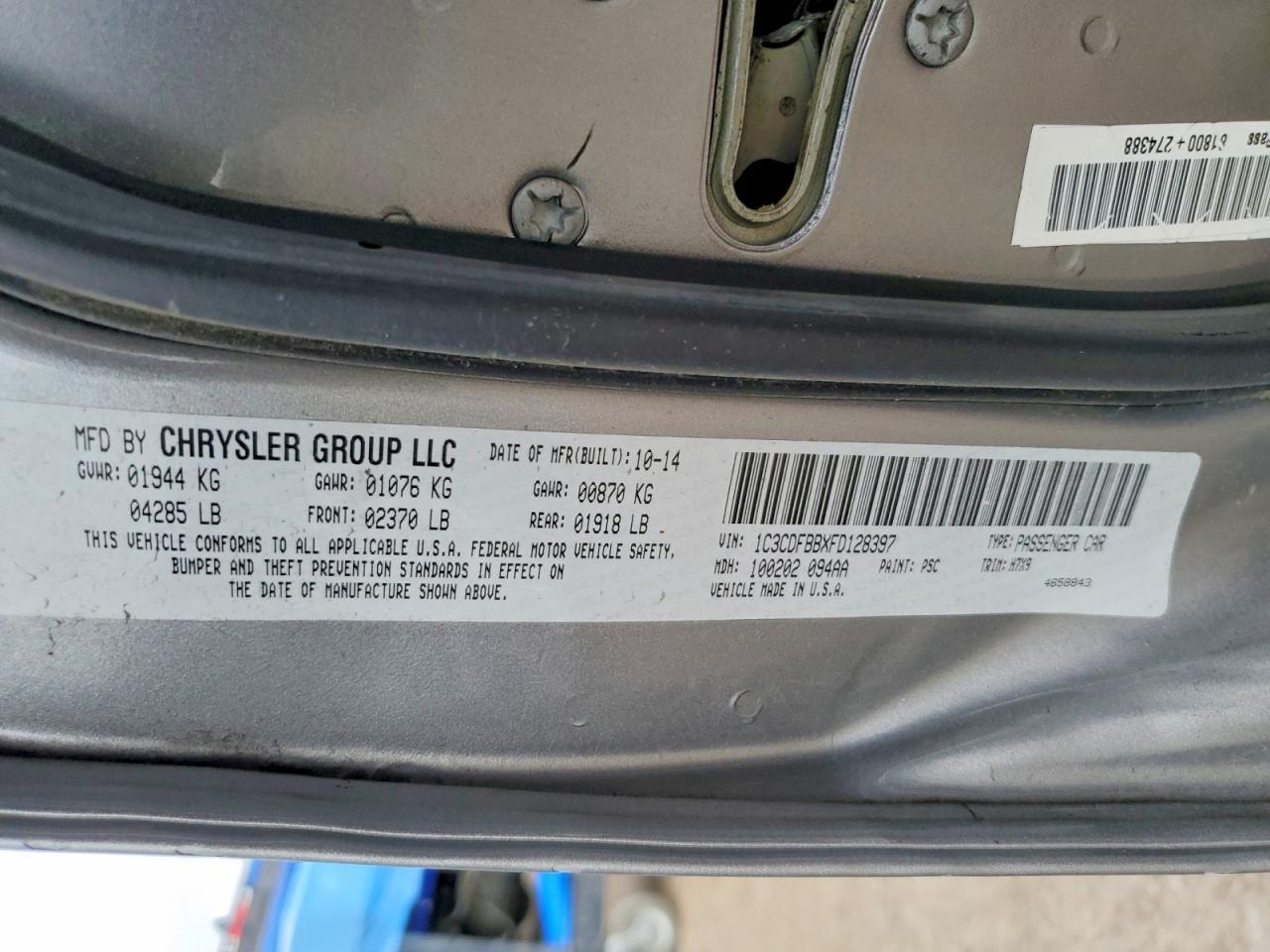 2015 Dodge Dart Sxt - zdjęcie 12