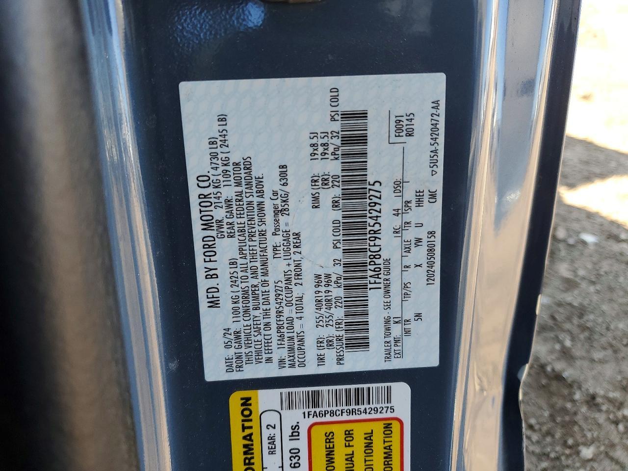 2024 Ford Mustang Gt - zdjęcie 12