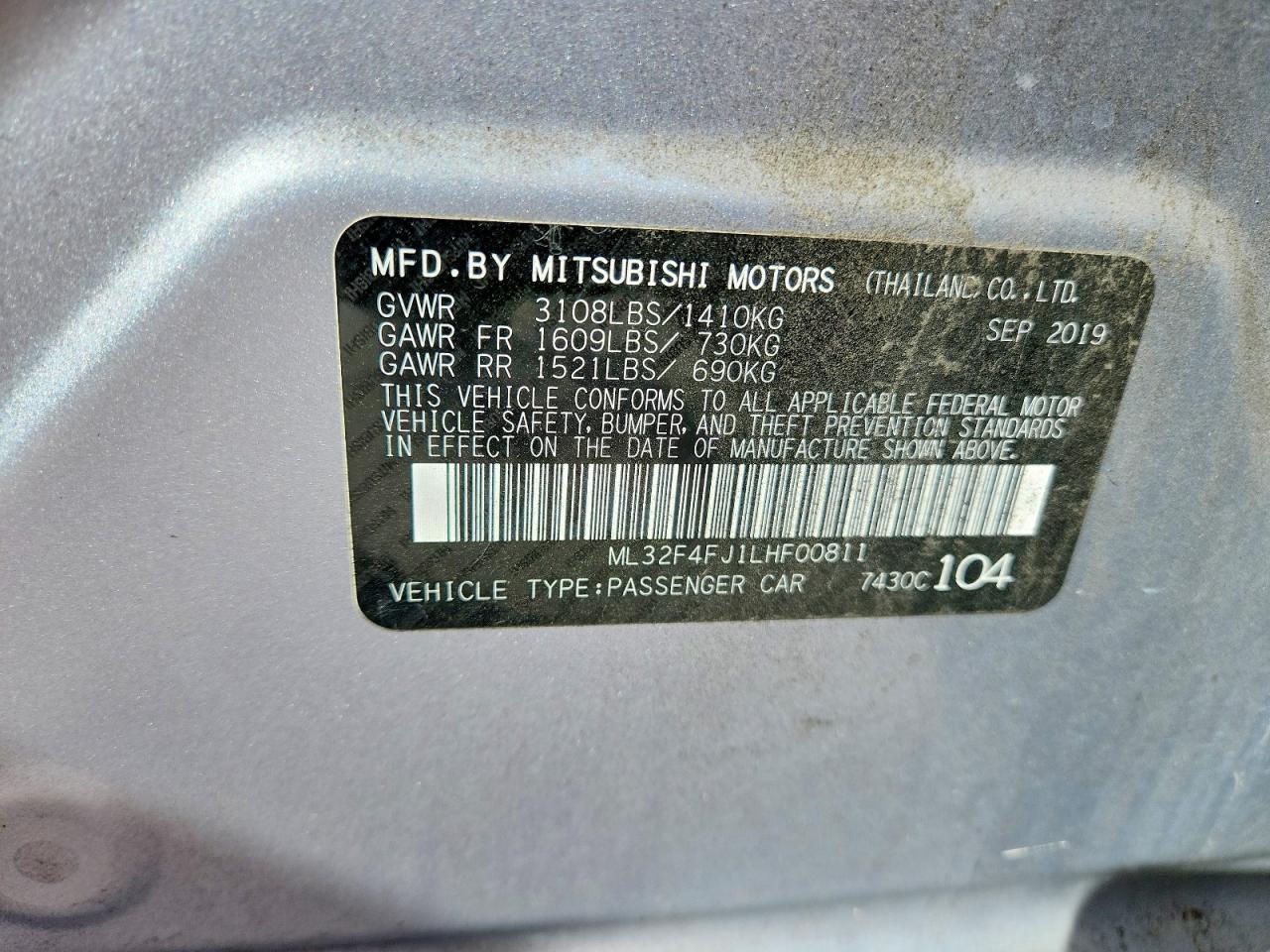 2020 Mitsubishi Mirage G4 Se - zdjęcie 12