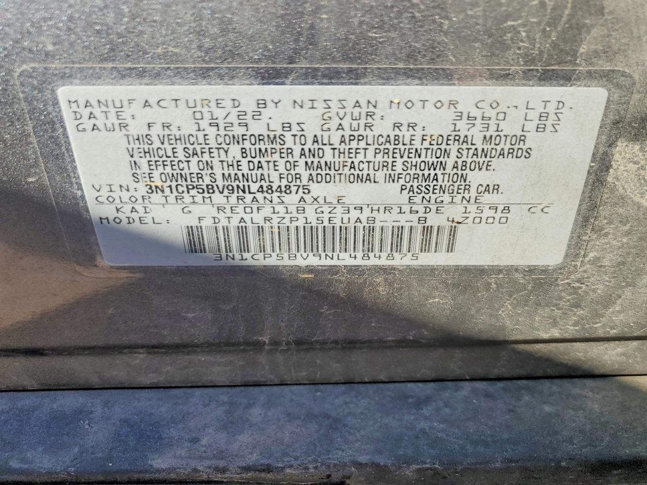 2022 Nissan Kicks S - zdjęcie 13