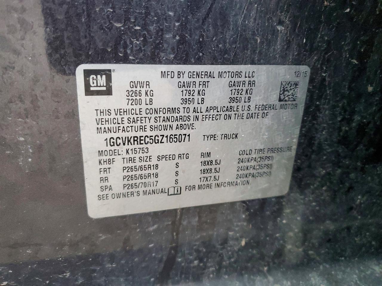 2016 Chevrolet Silverado K1500 Lt - zdjęcie 12