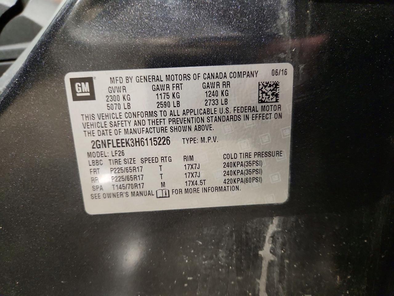 2017 Chevrolet Equinox Ls - zdjęcie 13