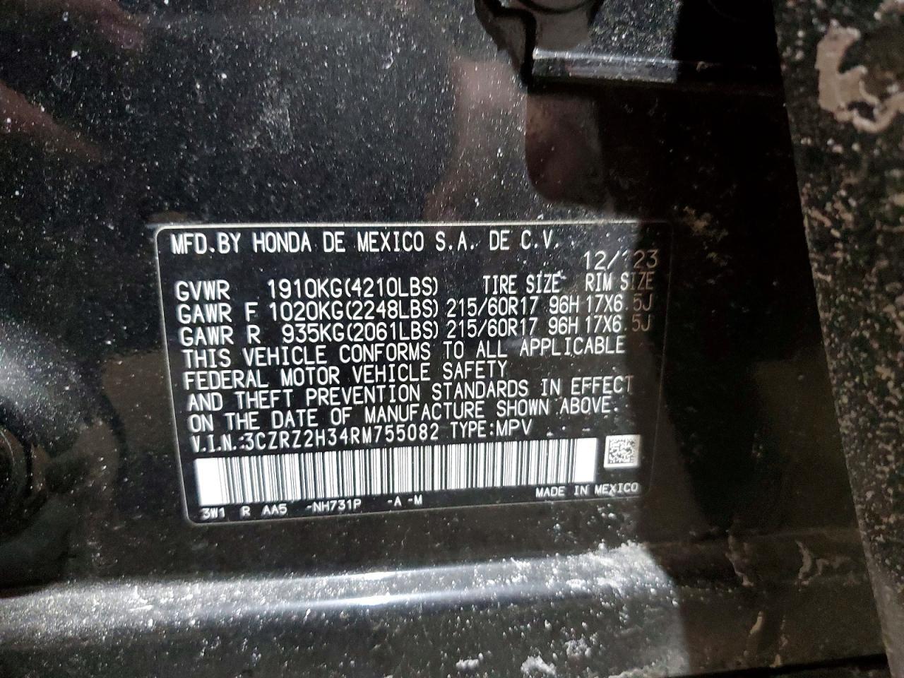 2024 Honda Hr-V Lx - zdjęcie 14