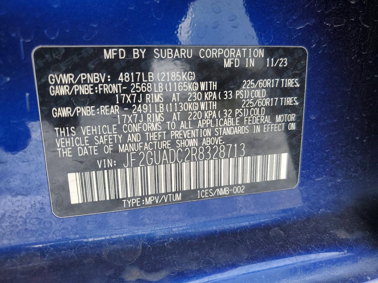 2024 Subaru Crosstrek Premium - zdjęcie 13