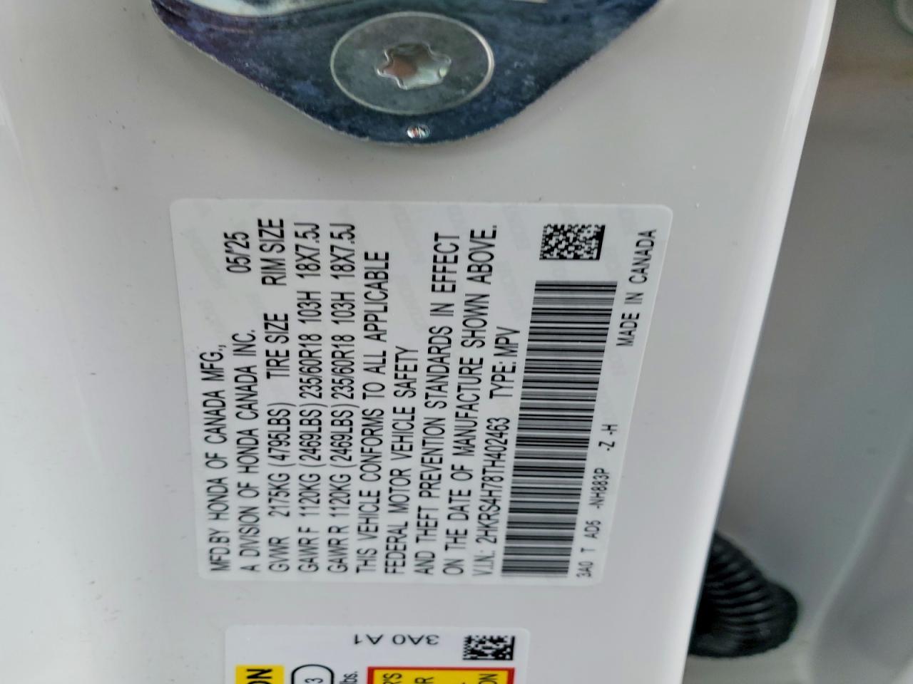 2026 Honda Cr-V Exl - zdjęcie 13