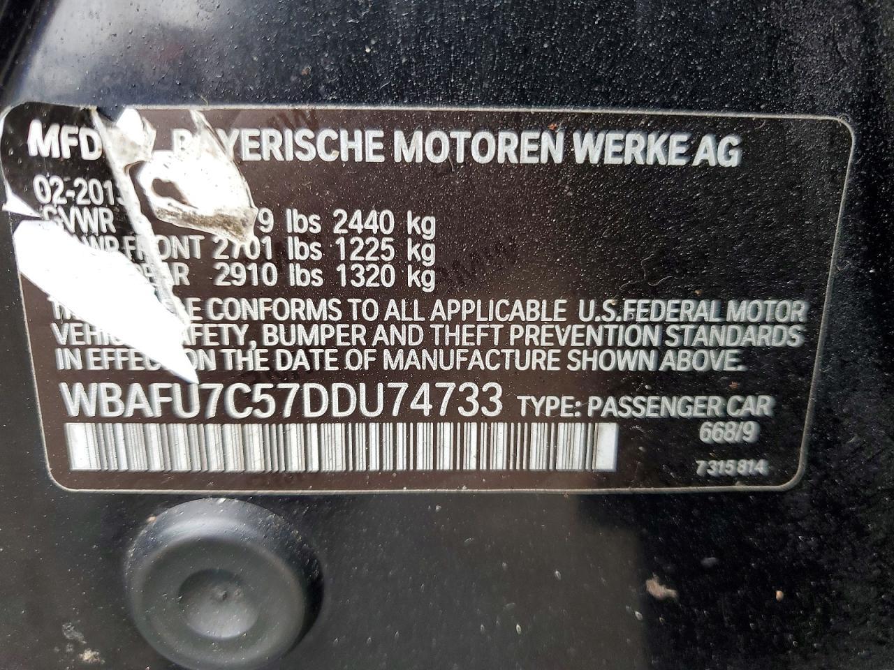 2013 BMW 535 Xi - zdjęcie 12