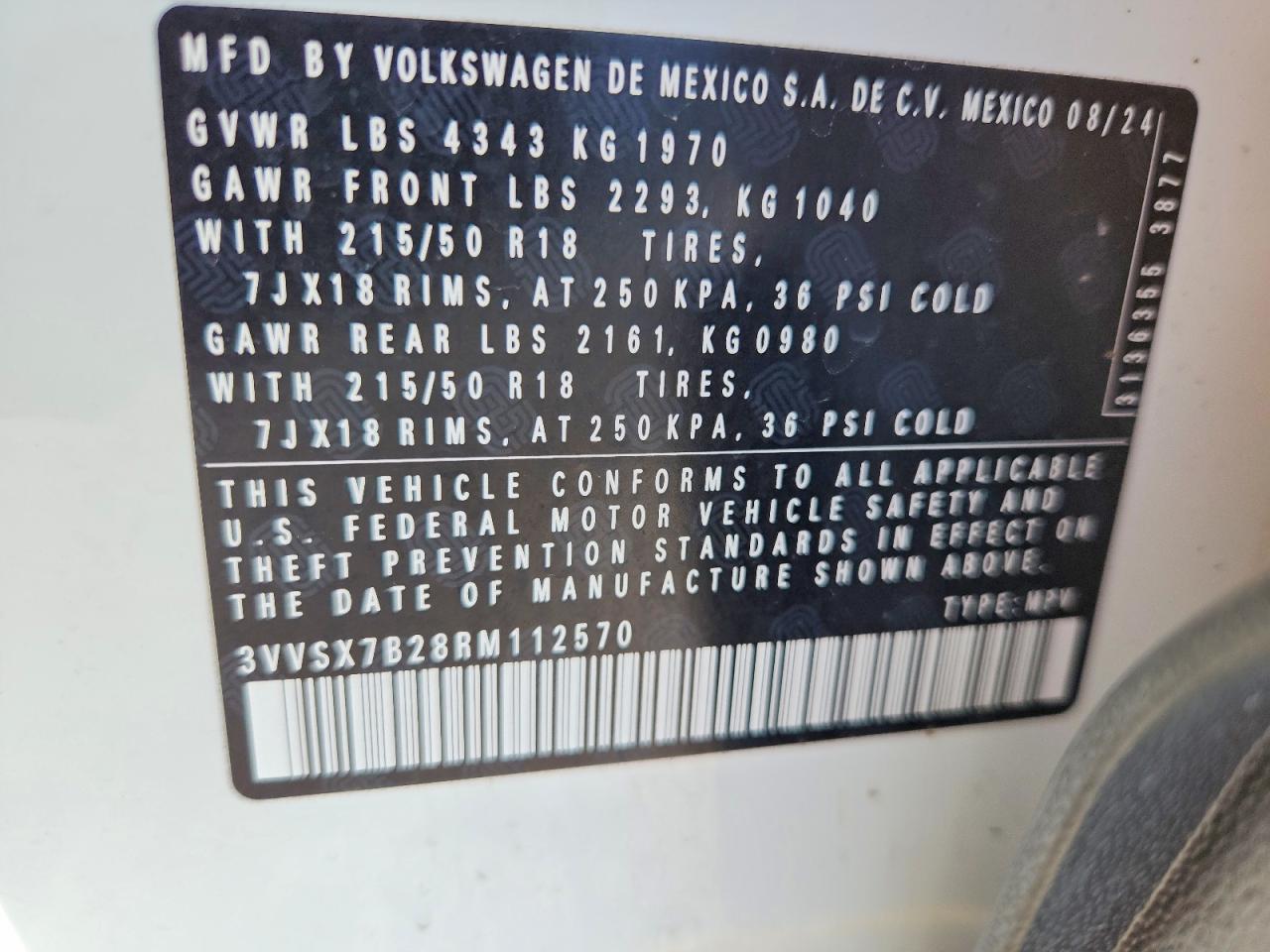 2024 Volkswagen Taos Se - zdjęcie 12