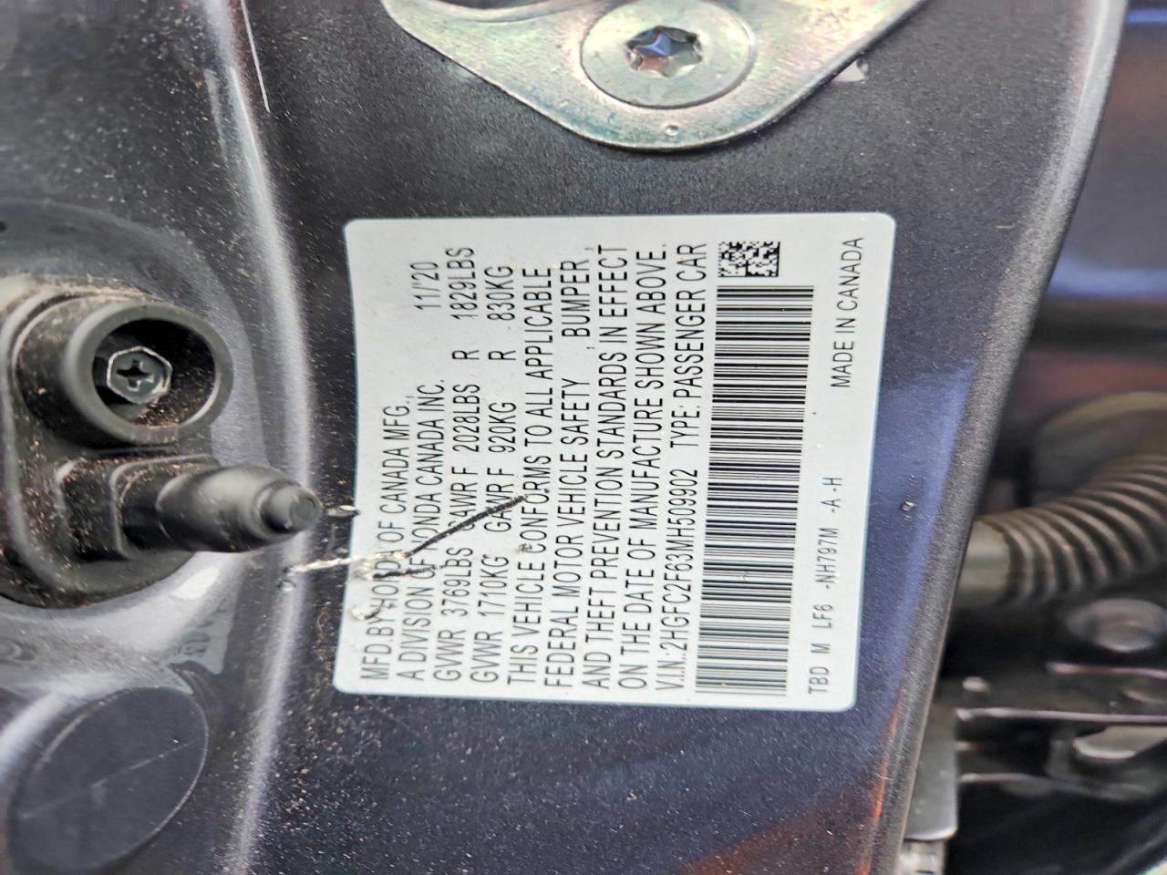 2021 Honda Civic Lx - zdjęcie 13