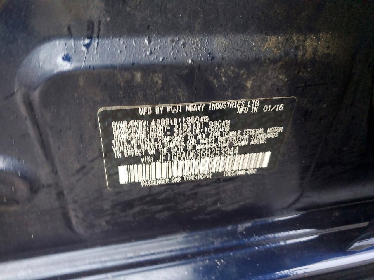 2016 Subaru Impreza Sport Limited - zdjęcie 13