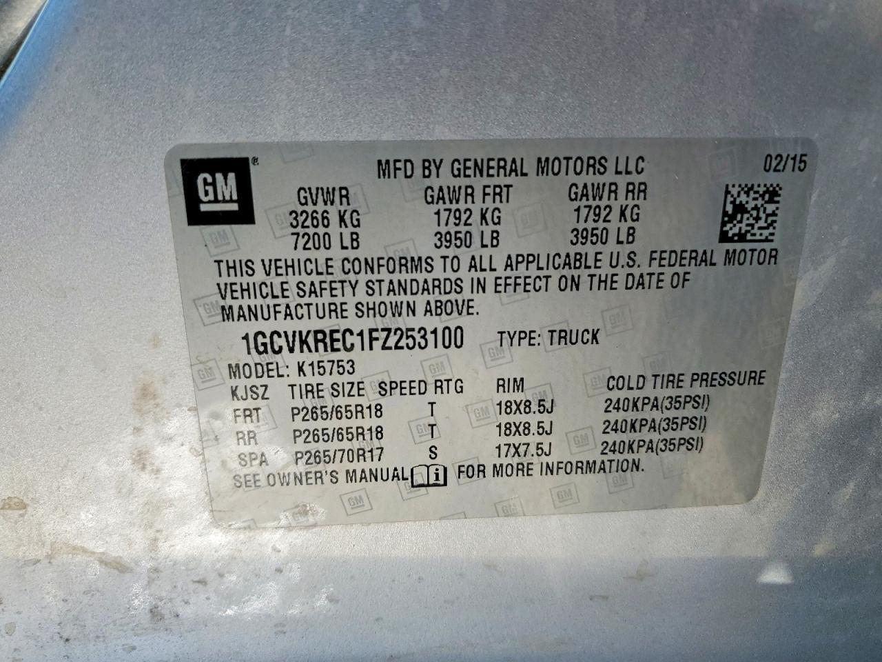 2015 Chevrolet Silverado K1500 Lt - zdjęcie 12