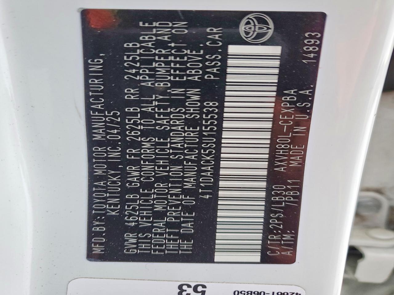 2025 Toyota Camry Xse - zdjęcie 13