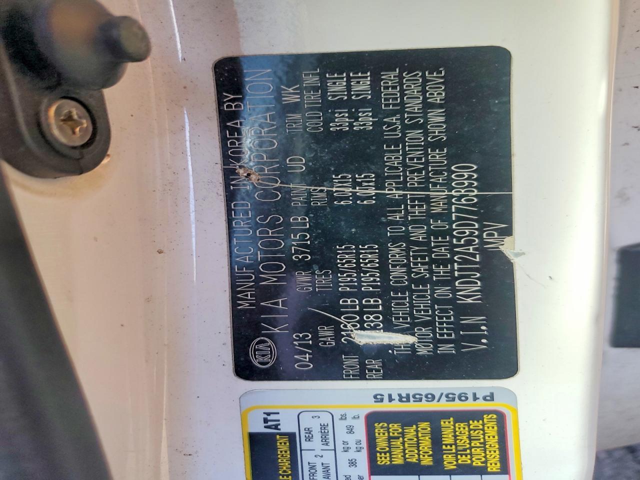 2013 Kia Soul Base - zdjęcie 12