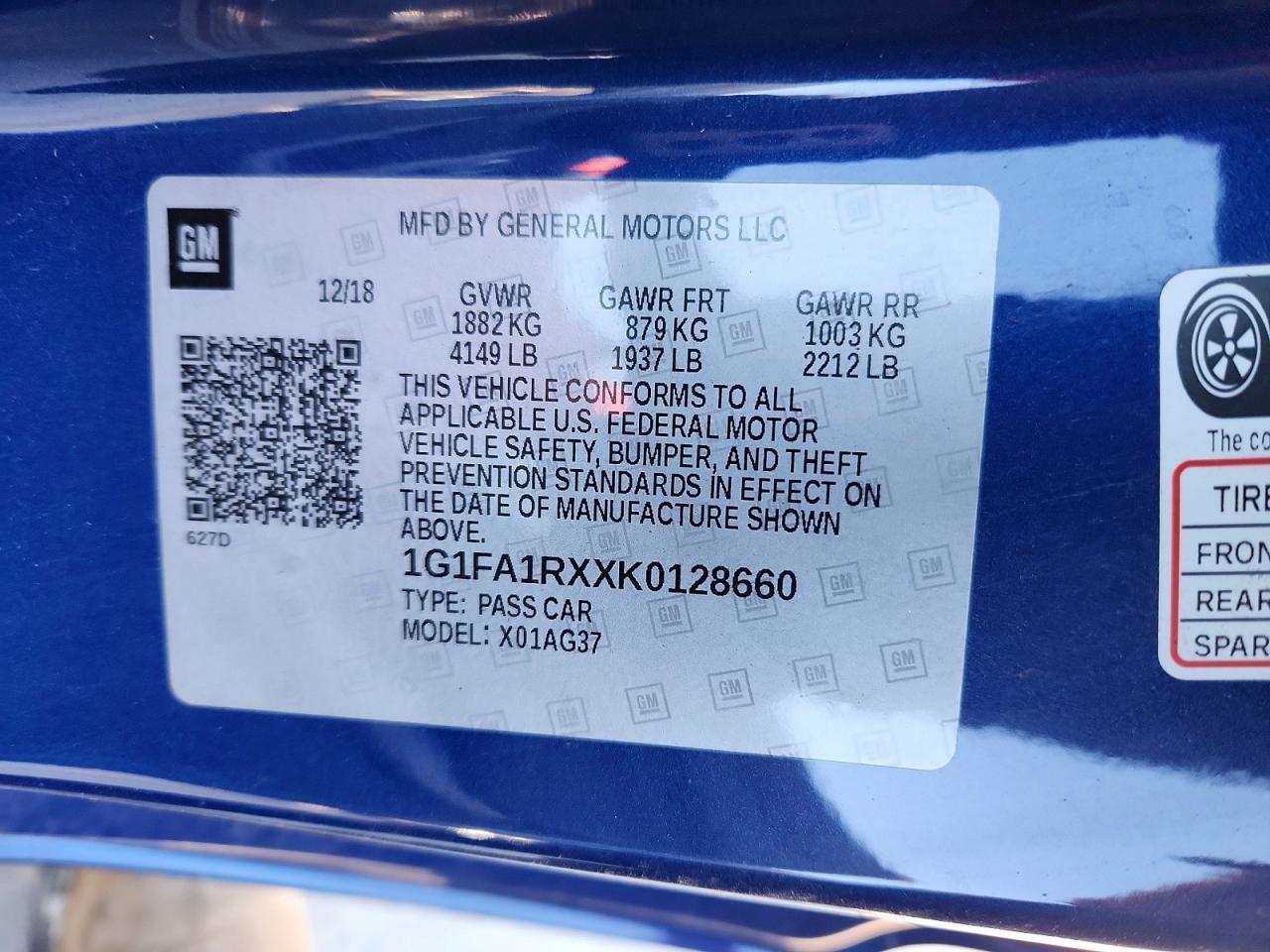 2019 Chevrolet Camaro Ls - zdjęcie 12