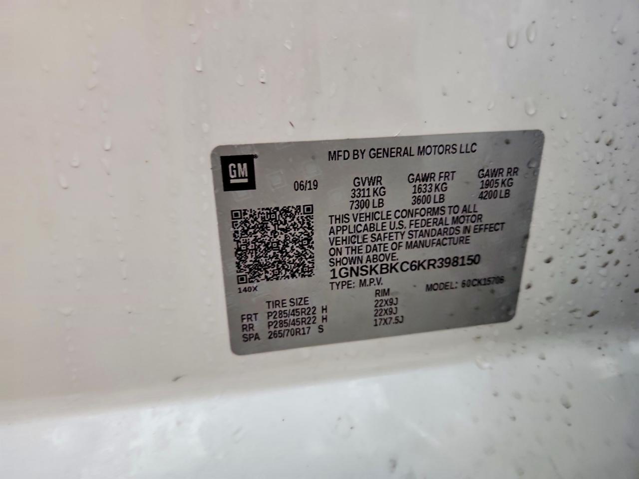 2019 Chevrolet Tahoe K1500 Lt - zdjęcie 13