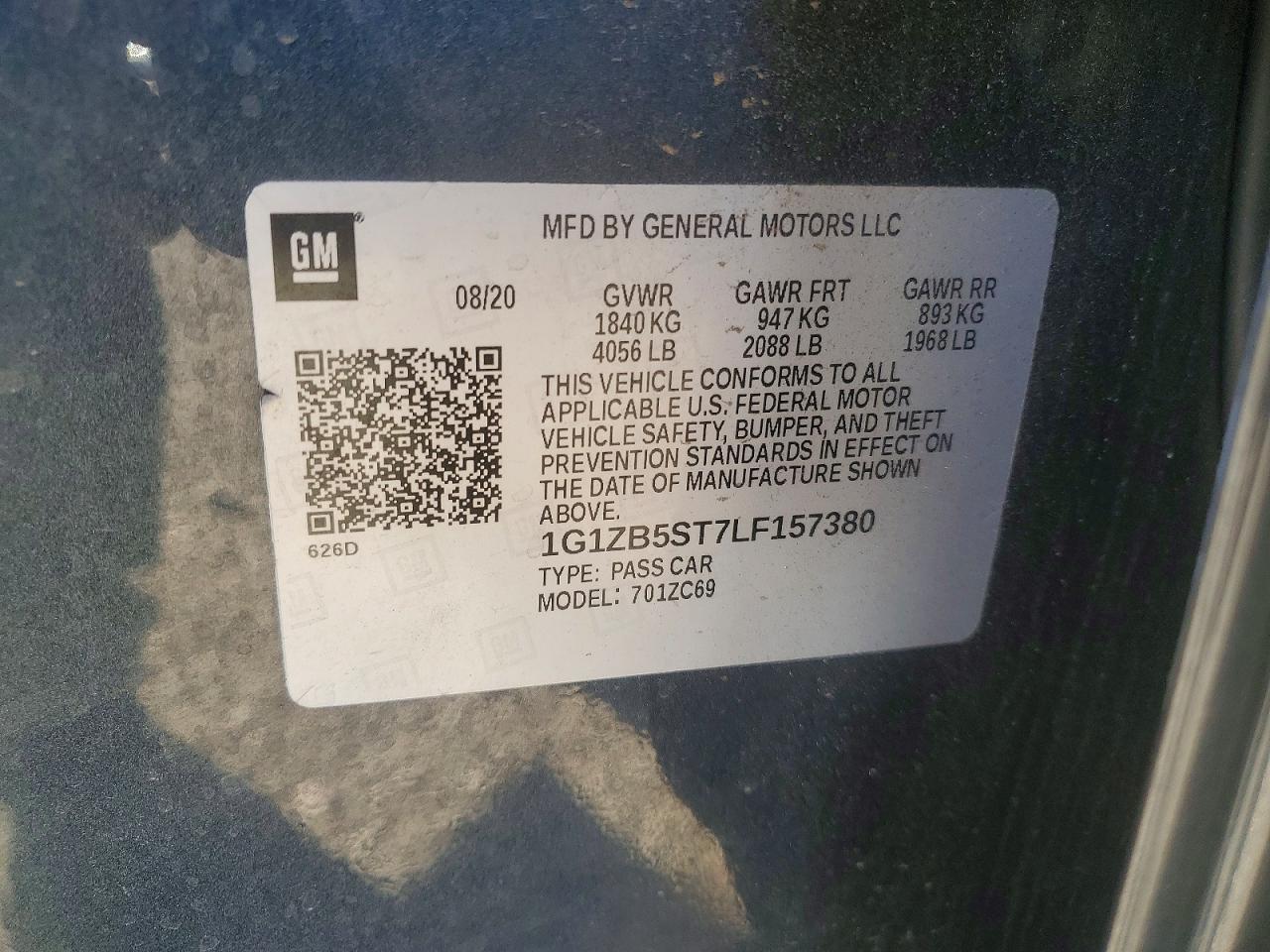 2020 Chevrolet Malibu Ls - zdjęcie 12