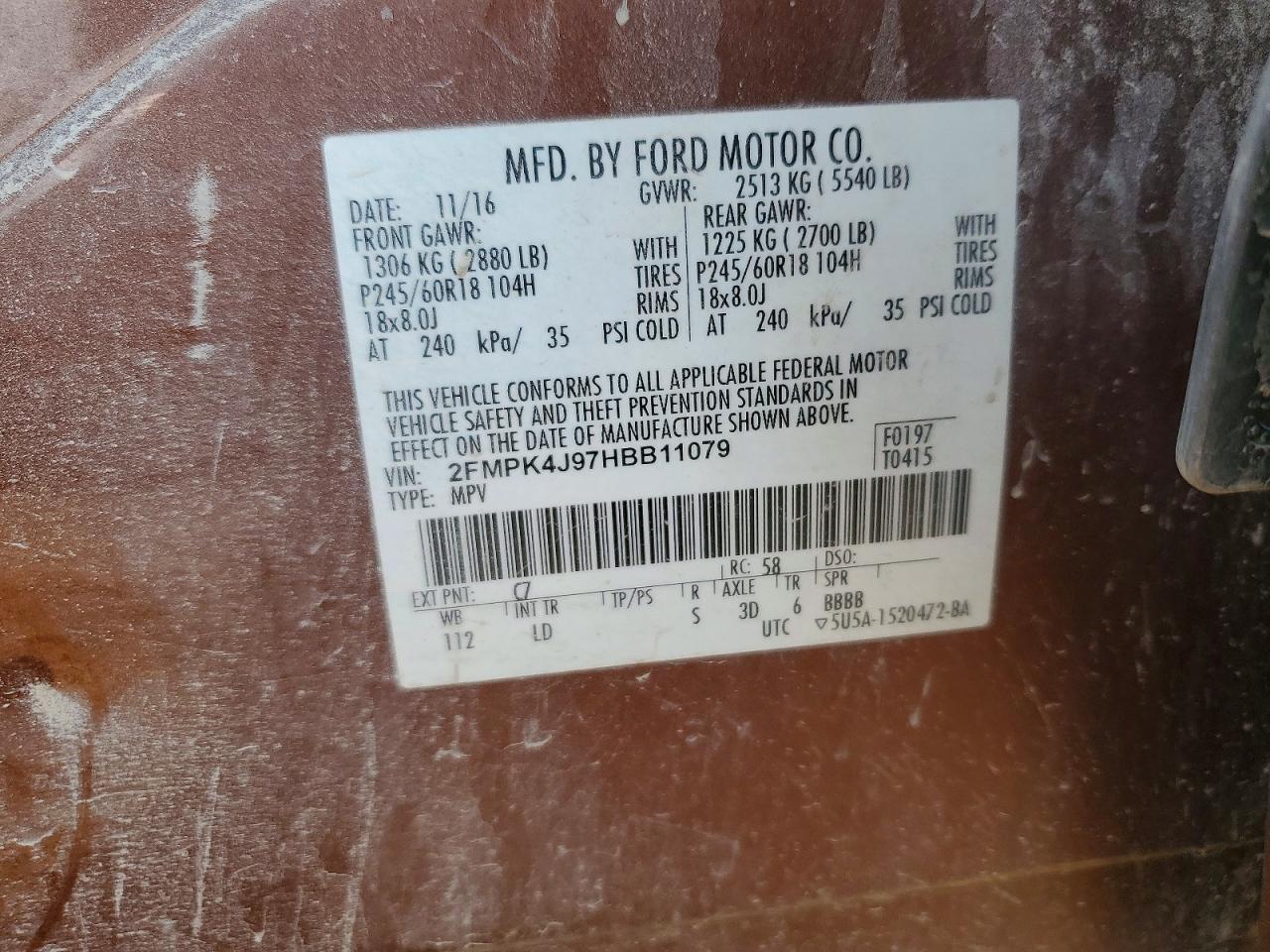 2017 Ford Edge Sel - zdjęcie 13