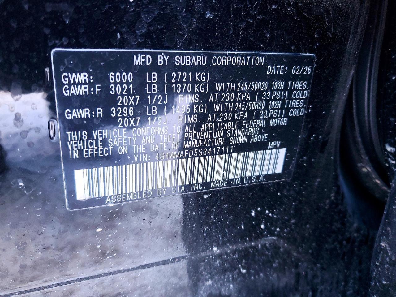 2025 Subaru Ascent Onyx Edition - zdjęcie 13