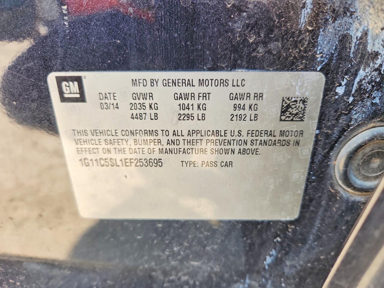 2014 Chevrolet Malibu 1Lt - zdjęcie 13