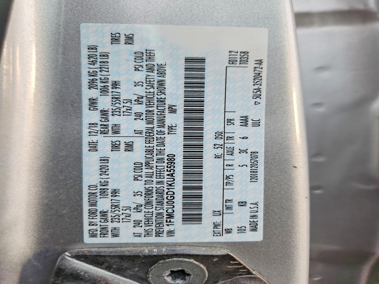 2019 Ford Escape Se - zdjęcie 13