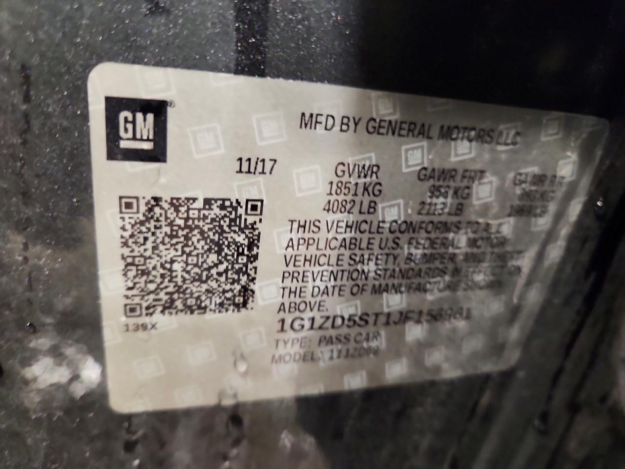 2018 Chevrolet Malibu Lt - zdjęcie 13