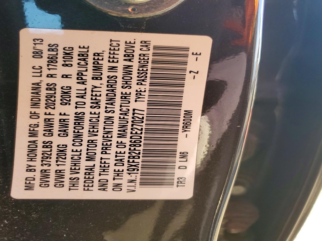 2013 Honda Civic Ex - zdjęcie 12