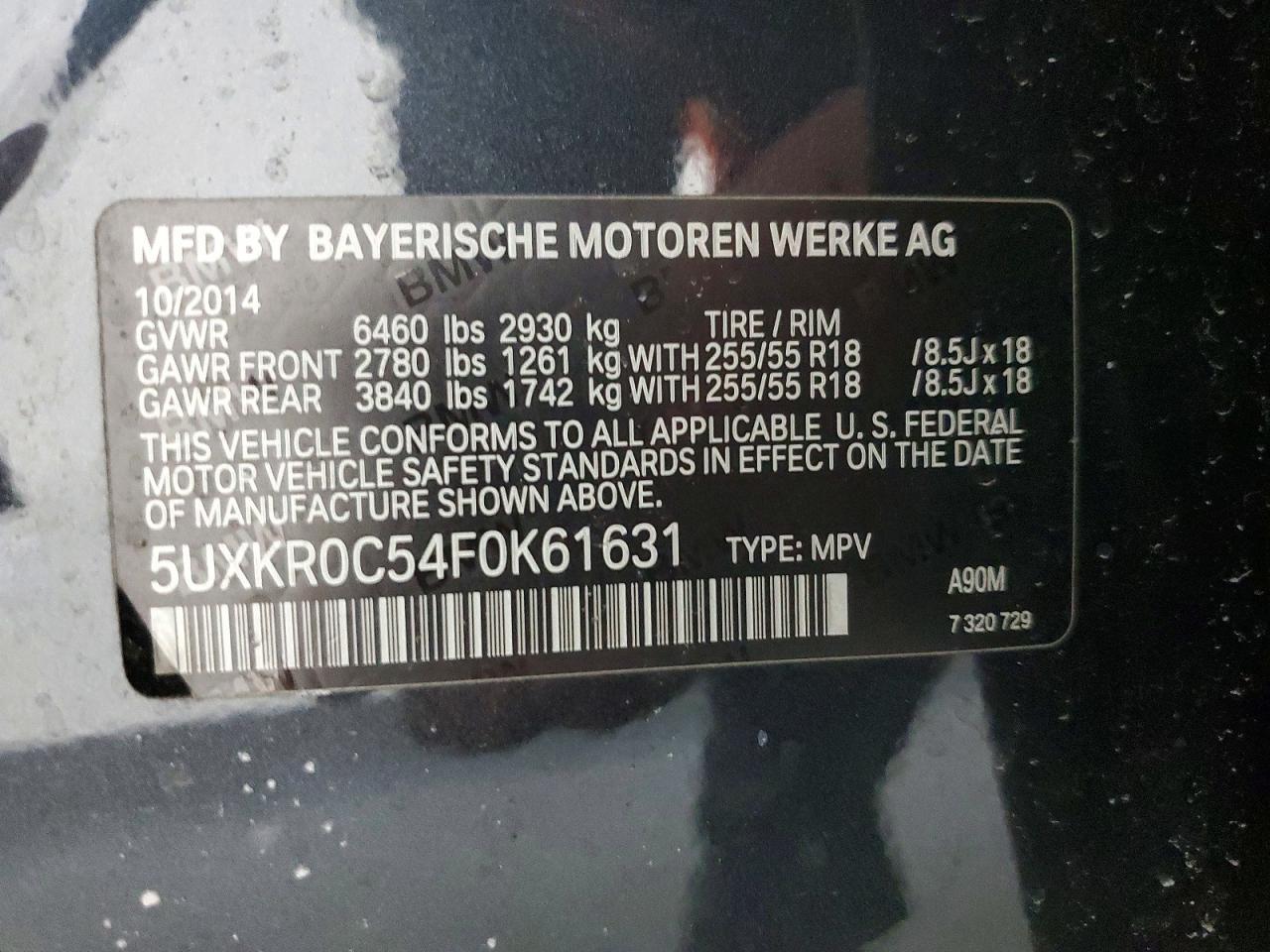 2015 BMW X5 xDrive35I - zdjęcie 12