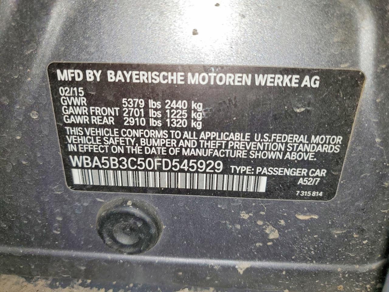 2015 BMW 535 Xi - zdjęcie 12